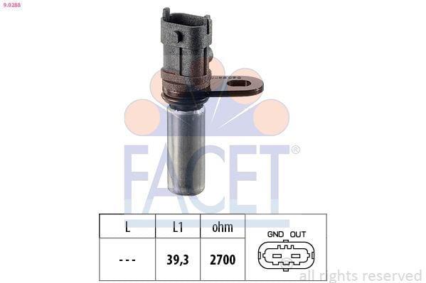 FACET Crank Speed Sensor - Compatible with Opel Astra G/H, Vectra C Models — Vehicle Sensors & Switches