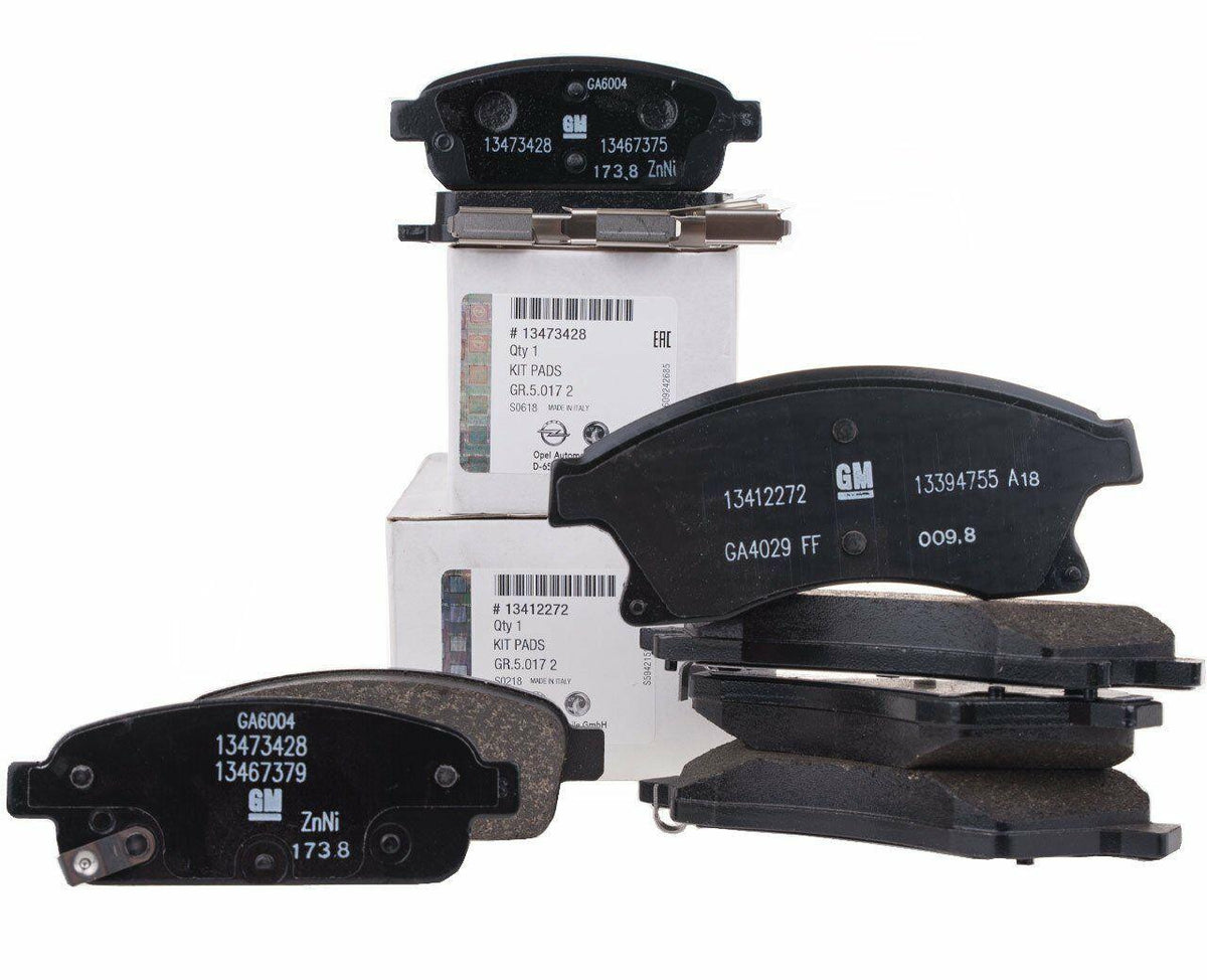 GM Chevrolet Cruze 1.4 & 1.6 Gasoline Brake Pad Set - Original Front & Rear OEM — General Motors, Brake Pads