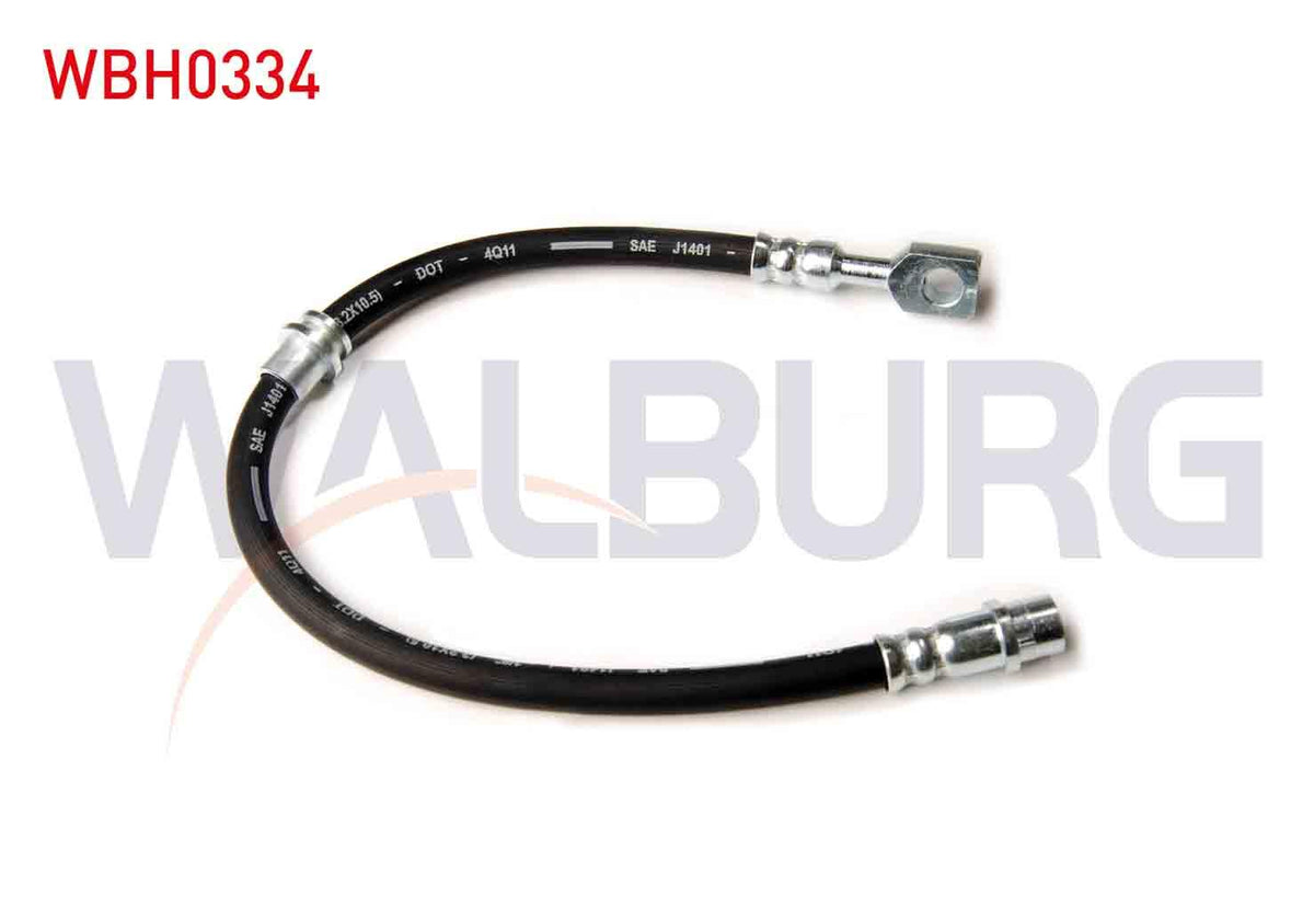WALBURG WBH0334 Brake Hose Front Left-Right 380mm Opel Vectra C 2002-2008 | Set of 2