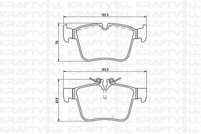 Kraftvoll 07010069 Brake Pad Rear C-Class W205 14-S205 14-C205 15-A205 16 — Brake Pads