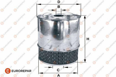 Eurorepar 1682285180 Oil Filter Mercedes 190D W124/201 M601-603 83-85 — Oil Filters