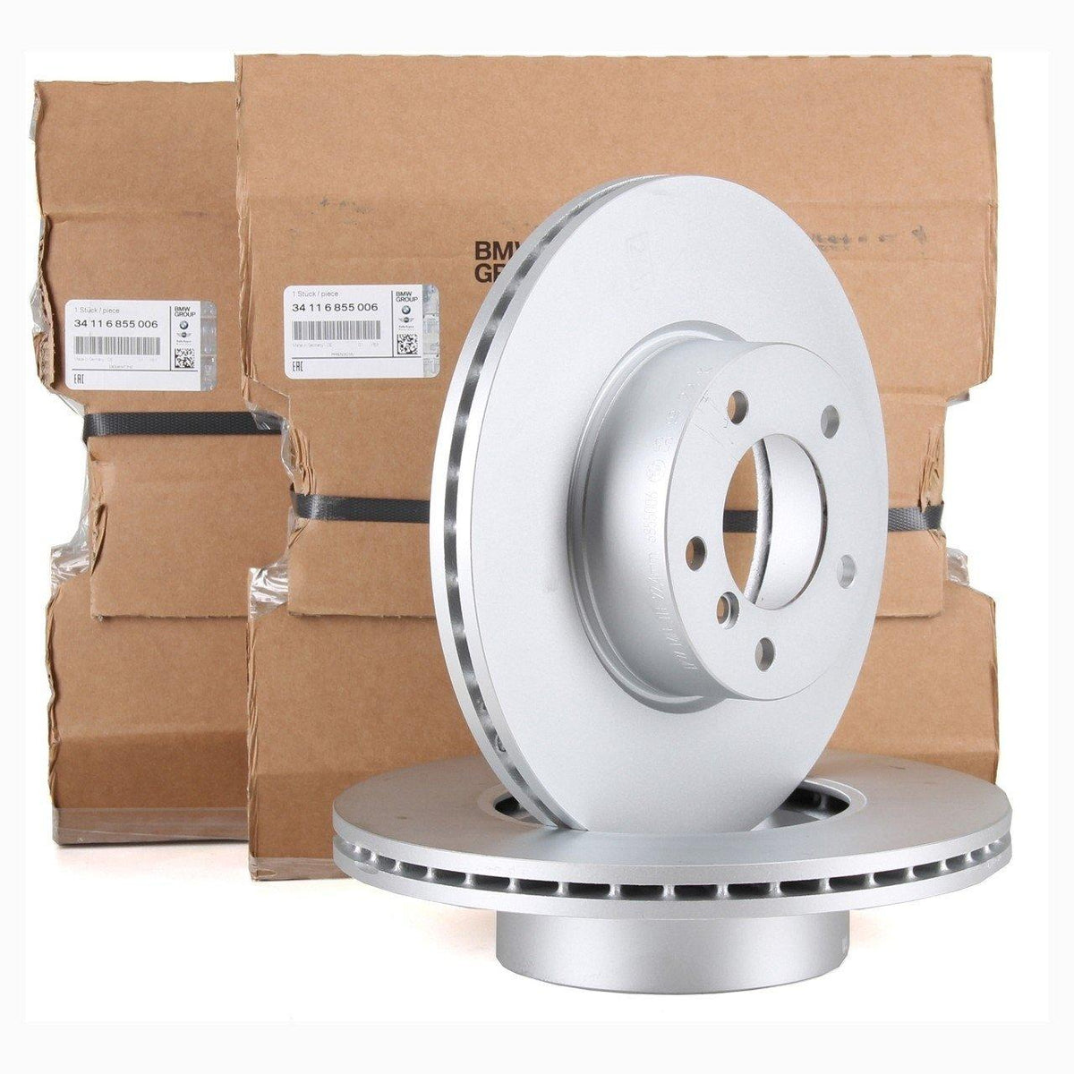 BMW 34118848417 F32 Body 420d Front Brake Disc Set Genuine Set — Brake Rotors & Drums