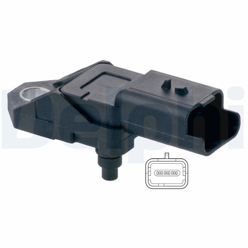 Delphi PS10197 Map Sensor C5/C6/C-Crosser/Mondeo/Galaxy/S-Max/XF/Evoque/Outlander/4007 — Engine Management Sensors