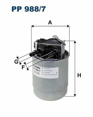 FILTRON PP988-7 Fuel Filter - High Performance Compatible with Qashqai, Xtrail, Kadjar — Fuel Delivery