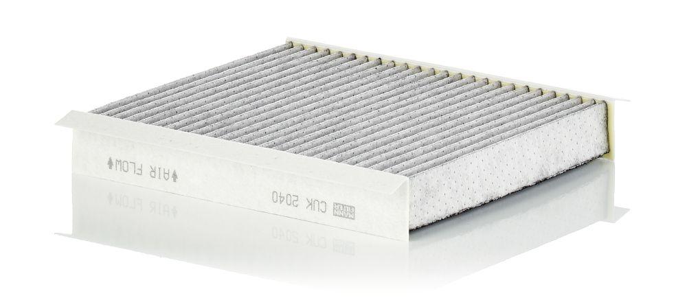 Mann CUK2040 Cabin Air Filter with Carbon Fiat Doblo Fiorino Linea Citroen Nemo Peugeot Bipper 1.4 HDi 12