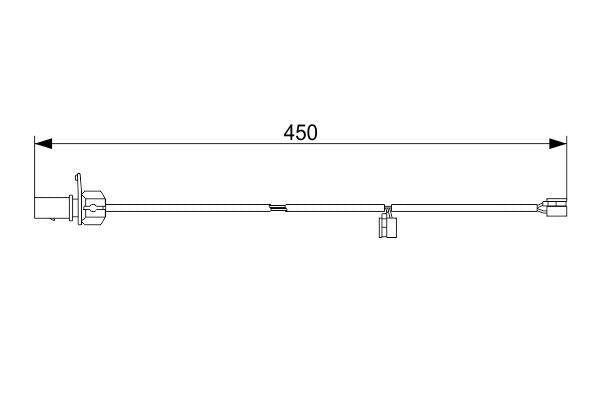 Bosch 1987473583 Brake Pad Connector Front VW A4 A5 A6 A7 A8 2011> — Brake Pads
