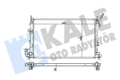 Kale 352200 Radiator Opel Vectra C /Signum Z16XE Z18XE Z18XEL with A/C — Radiators & Fans