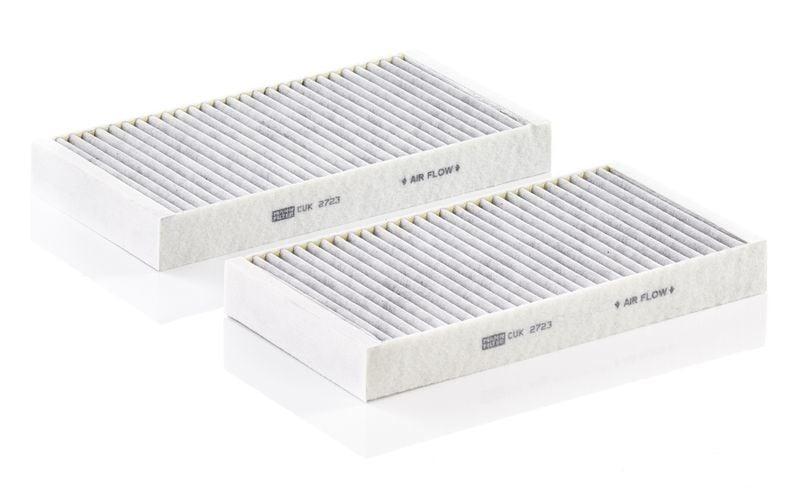 MANN CUK2723-2 Cabin Filter - Active Carbon for Renault Laguna III 1.6 2.0 (2007 and Up) — Air & Cabin Filters