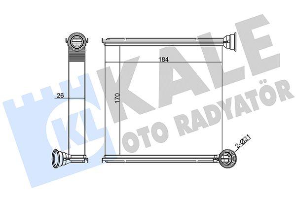 Kale 346265 Heater Core Golf VII Passat Tiguan Touran A3 Leon Octavia 12-17 TFSI/TDI — Heater & Blower