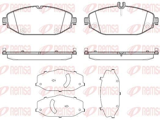REMSA 1618.00 Brake Pad — Brake Pads