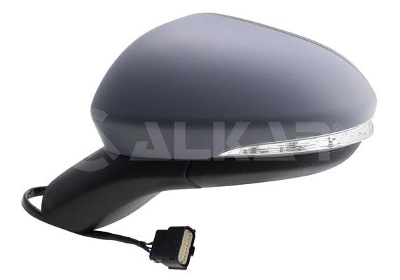 Alkar 6139457 Outer Rear View Mirror Left Electric Aspheric Heated Primed with Turn Signal 6 Pin Ford Mondeo V 2014