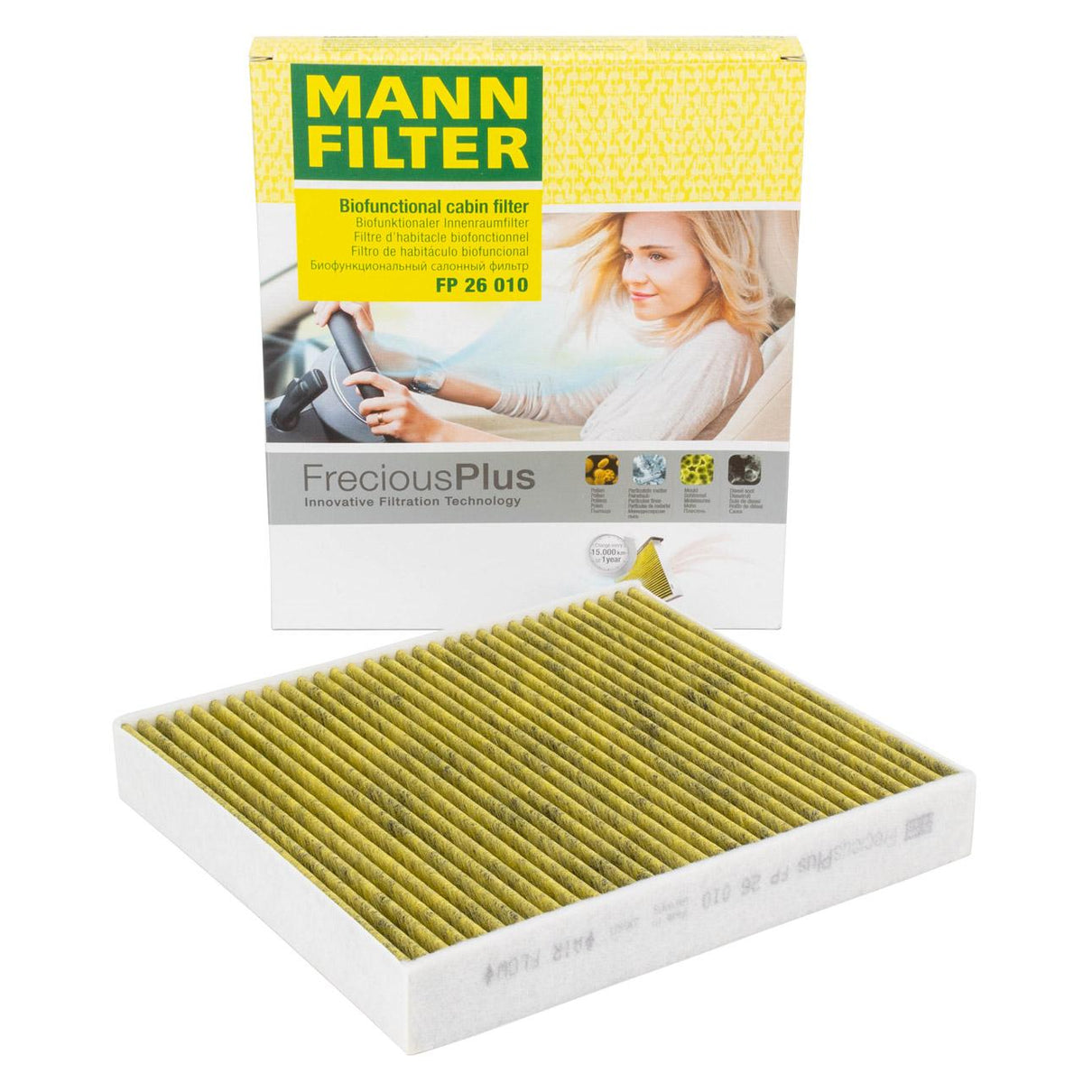 MANN Pollen Filter FP26010 - Active Carbon — Air & Cabin Filters