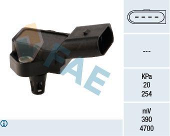FAE 15037 Pressure Sensor Intake VW T5 Golf V Polo A3 Caddy 1.2-1.9 TDI/TSI — Vehicle Sensors & Switches