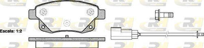 ROADHOUSE 21252.02 Brake Pad Rear with Connector V347 V348 06 > — Brake Pads