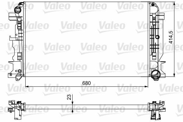 VALEO 734926 Radiator for 06 Sprinter AC - Durable Aluminum Design — Radiators & Fans