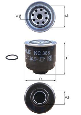 Mahle KC388D Diesel Filter 06-L200 2.5DI-D
