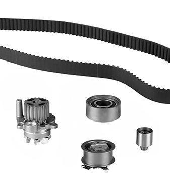 Metelli 30-1355-4 Trigger Tensioner Set + Water Pump - Compatible with VW Passat, Audi A3/A4/A6 — Water Pump & Thermostat