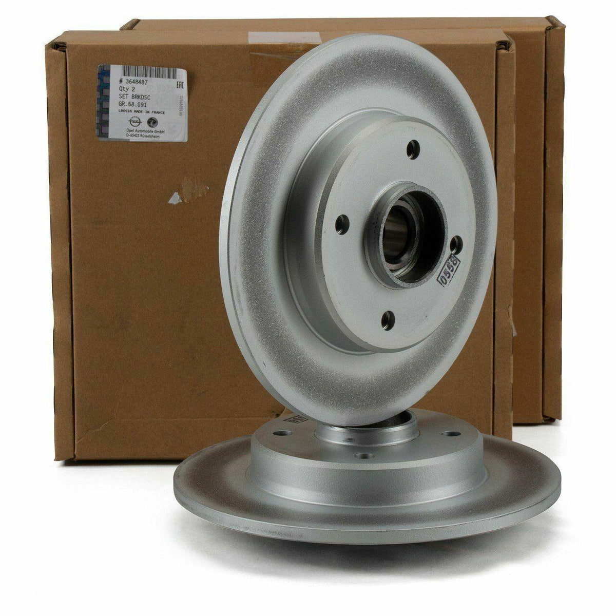 Opel Crossland X Rear Brake Disc Set - Original Equipment — Brake Rotors & Drums