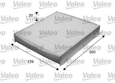 Valeo 715616 Cabin Air Filter Fiat Doblo/Fiorino/Linea/Egea 1.3-1.4 JTD Citroen Nemo Peugeot Bipper Ope — Air & Cabin Filters