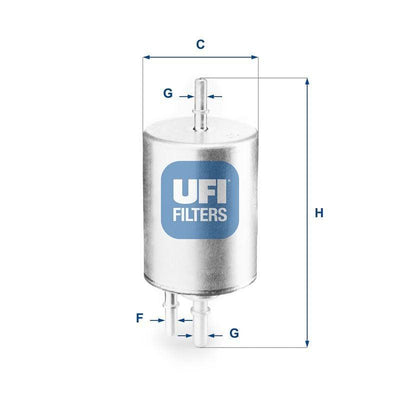 UFI Fuel Filter 31.831.00 for Audi A4, A6 and 2 more models — Fuel Delivery