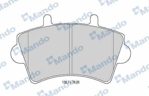 Mando MBF015025 Front Brake Pads for Master-Movano