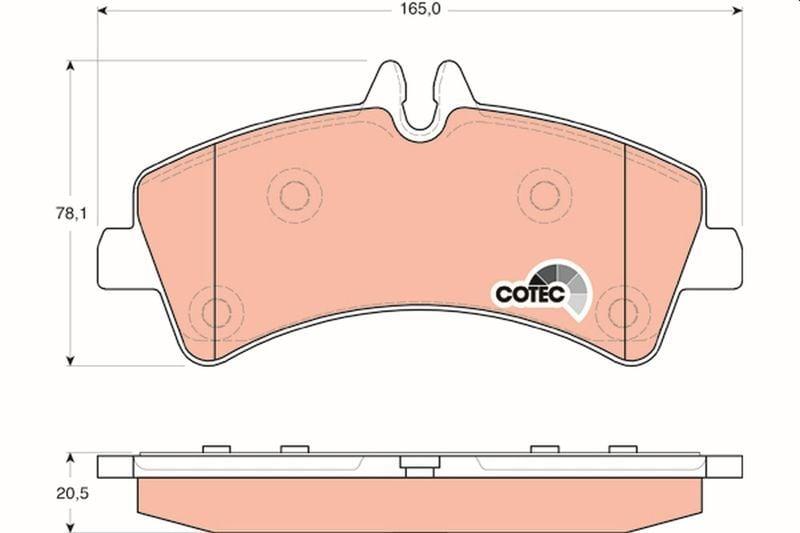 TRW Brake Pads GDB1699 - Crafter 30-35 Minibus & Van