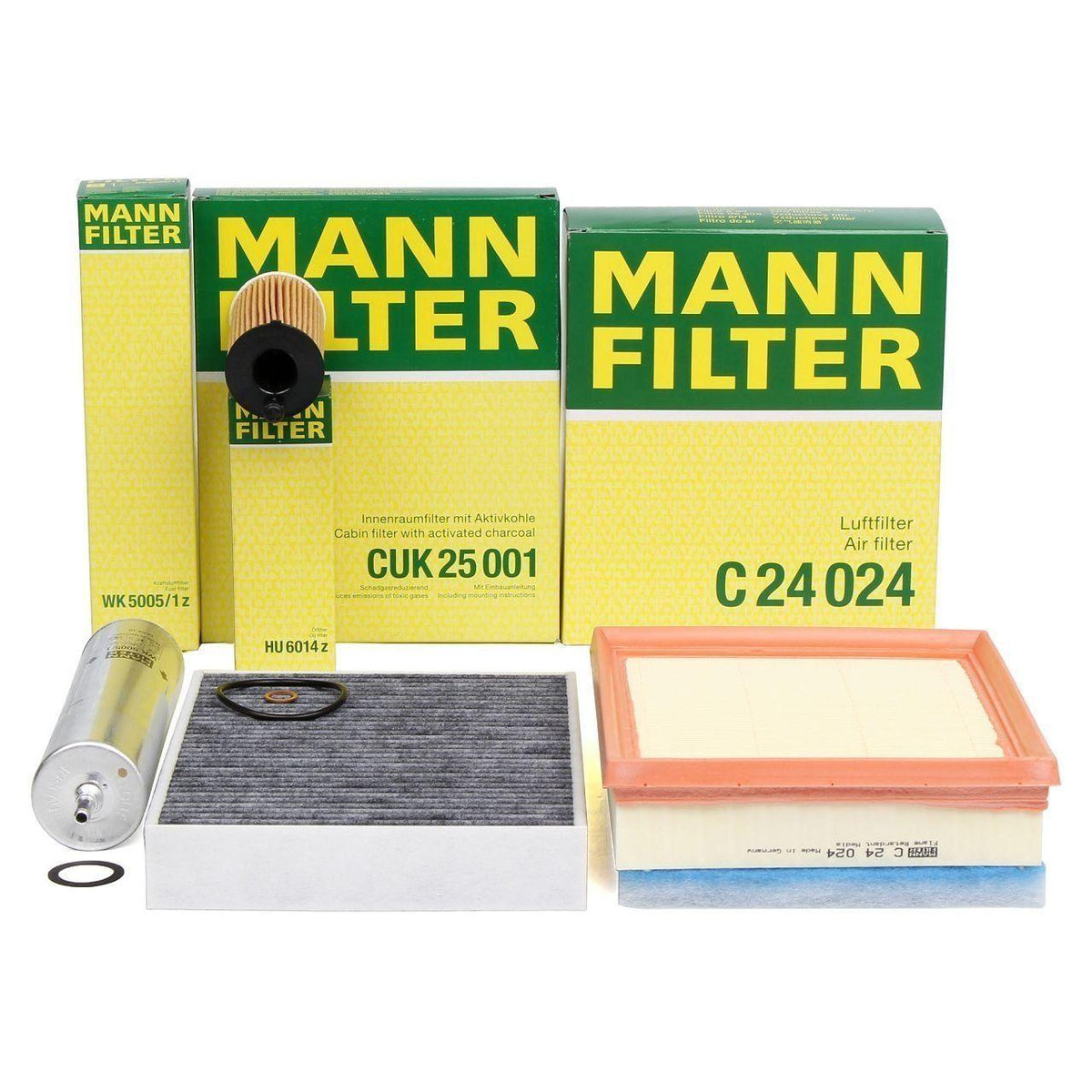 Mann BMW F20 116d Periodic Maintenance Filter Set - Compatible with B37 Engine — Maintenance & Service Kits
