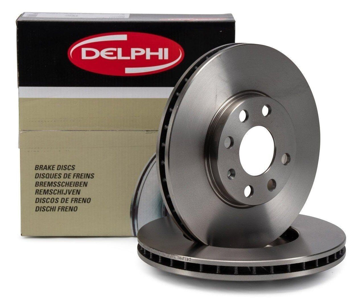 Delphi Peugeot 208 Front Brake Disc Set - German Quality — Brake Rotors & Drums