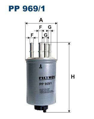 Filtron PP969-1 Diesel Filter Land Rover Discovery III/IV L319 2.7 TD/TD4 Range Rover Sport I L320 05-13 — Fuel Delivery