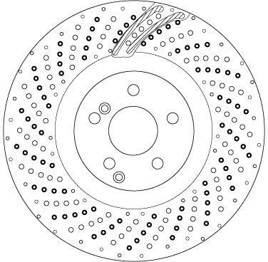 TRW DF6873S Brake Disc Front Mercedes Amg W204 S204 W205 S205 C205 A205 W212 S212 C207 A207 W221 C216 — Brake Rotors & Drums