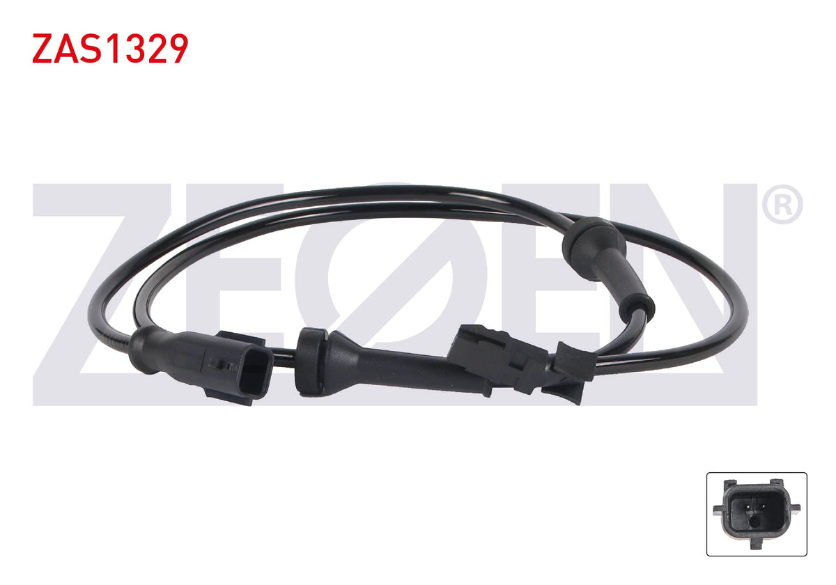 Zegen ZAS1329 ABS Sensor Rear Left-Right Renault Megane II 02-08 / Scenic II 03-09 (with Socket) — Brake Sensors & ABS