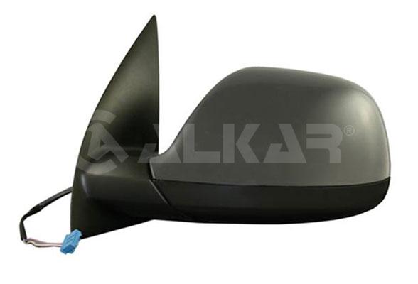 Alkar 6129948 Outer Rear View Mirror Left Electric Aspheric Heated Primed 5 Pin Volkswagen Amarok 2010 — Mirrors