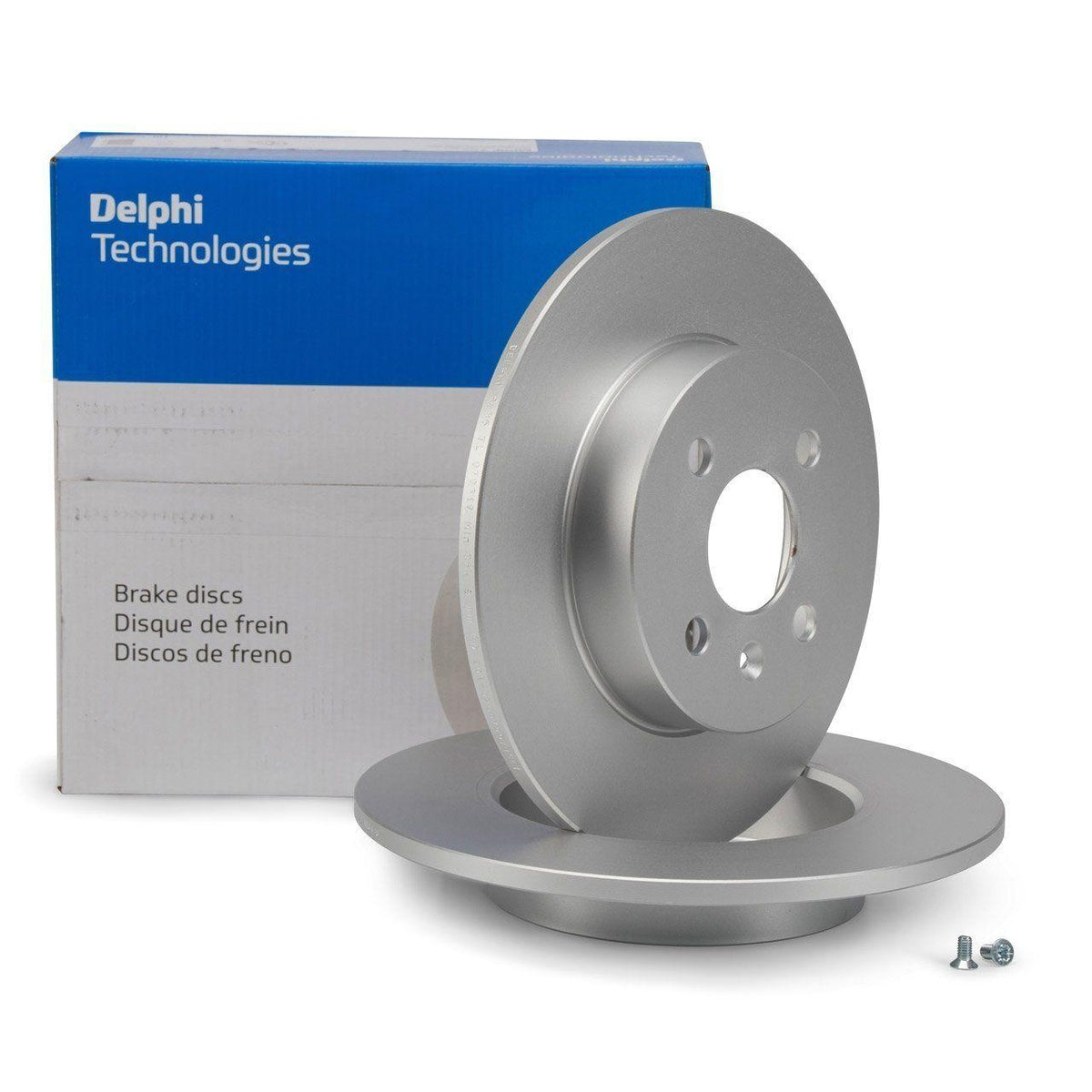 Delphi BG3885C - Rear Brake Disc Set for Opel Meriva A 2003-2010 — Brake Rotors & Drums