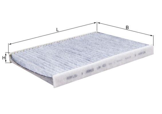 Mahle LAK463 Cabin Air Filter Fiesta VI 08 /-B Max 13 /-Transit Courier 14 /-Ecosport 12-Ka + III 18-(w — Air & Cabin Filters