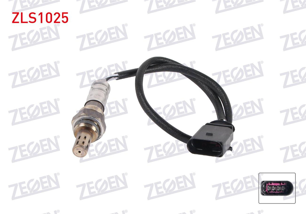 Zegen ZLS1025 Lambda (Oxygen) Sensor 500 mm VW Polo 1.2i-1.4i (Bme-Bzg-Blm) 01-12 / Polo 1.4 (Cggb) 09-/ — Oxygen & Air-Fuel
