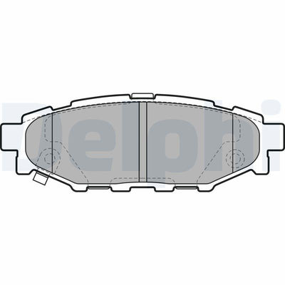 Delphi LP1999 Brake Pad Rear Forester 08-12 Impreza 08-12 Legacy 03-11 Outback 03-Xv 12-110.4X37.5X14.4 14.8 — Brake Pads
