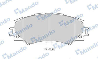 Mando MBF015222 Brake Pad Front Corolla Auris 1.4-1.6 Vvti 07-12 — Brake Pads