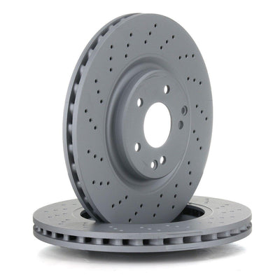 Febi Bilstein 26107 Brake Disc Front Drilled W203 C209 R171 330mm Set of 2 — Brake Rotors & Drums