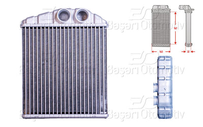 Wisco 2143001-00 Heater Core Brazing 172X169 mm Opel Combo Corsa C 1.0 1.2 1.3 CDTi 1.7 DTi 1.8 00 > — Heater & Blower