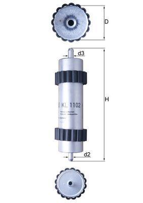 Mahle KL1102 Fuel Filter (Audi A6 11-18 A7 11-18) — Fuel Delivery