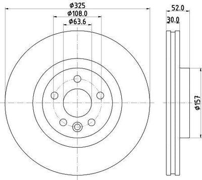HELLA Pagid Disc Brake - Land Rover Discovery Sport 2.0D — Brake Rotors & Drums