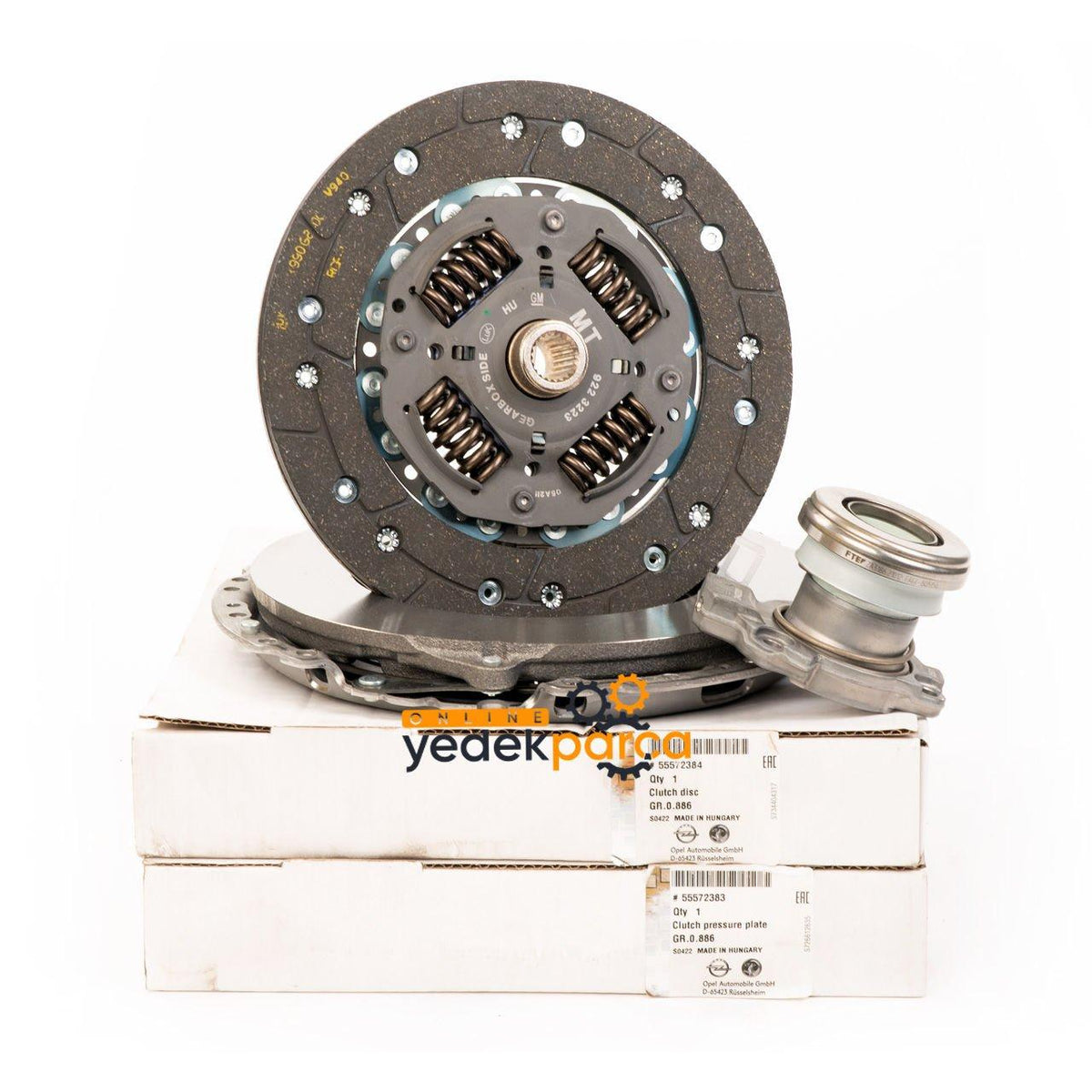 GM A13DTC Chevrolet New Aveo 1.3 Diesel (A13DTC) Clutch Pressure Plate - Brake Pad / Bearing Set ( Sabit — Clutch & Flywheel