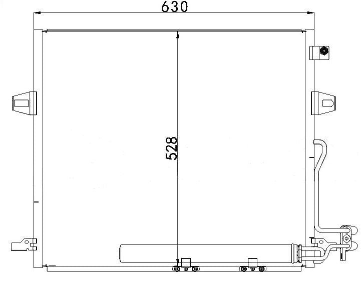 MGA 82382 A/C Condenser (Mercedes-Benz: W164 Gl320 (06 +) Ml320 (05 +) W251 (07 +)) — Condensers & Evaporators