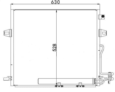 MGA 82382 A/C Condenser (Mercedes-Benz: W164 Gl320 (06 +) Ml320 (05 +) W251 (07 +)) — Condensers & Evaporators