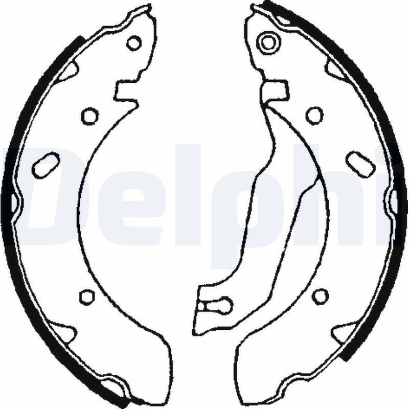 Delphi LS1610 Rear Brake Pad Brake Shoe Brake Drum Hyundai Accent 1.5 CRDi Matrix 1.5 CRDi 2002-2005