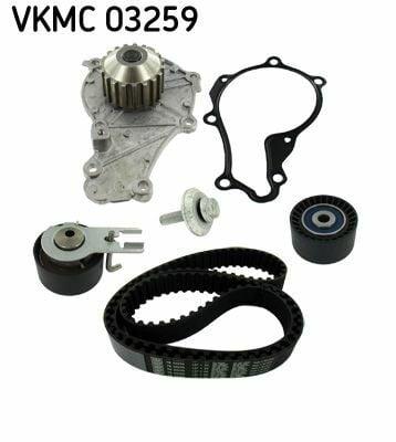 SKF VKMC03259 - Timing Belt & Water Pump Kit for 1.6Hdi 16V Engine — Water Pump & Thermostat