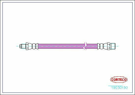 CORTECO Brake Hose Rear for Vito 638 — Brake Hydraulics