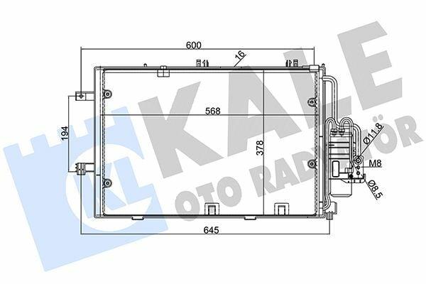 KALE A/C Condenser (Kondenser) - Replacement for Corsa C Z12xe Z14xe — Condensers & Evaporators