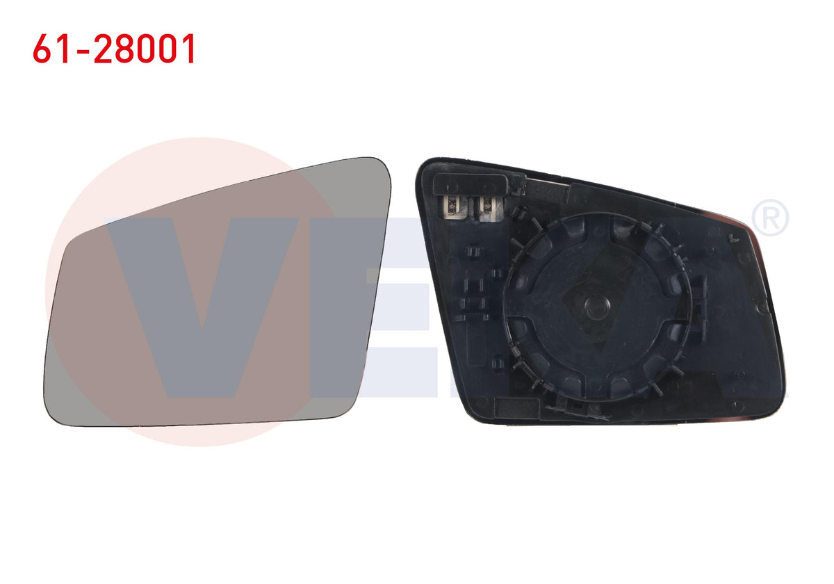 Veka 61-28001 Mirror Glass Left Heated Aspheric Mercedes C Series (W204) 2007-2014 — Mirrors