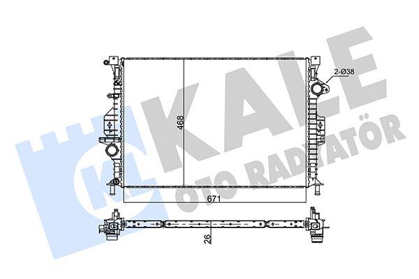 Kale Radiator for Ford Mondeo 2007-2014 - 2.0 TDCI Engine — Radiators & Fans